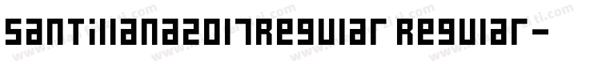Santillana2017Regular Regular字体转换